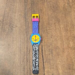 Neff Multicolor Analog Watch with Yellow Face